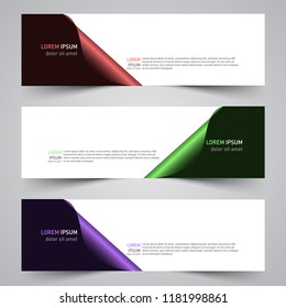 Modern vector abstract geometric design banner template