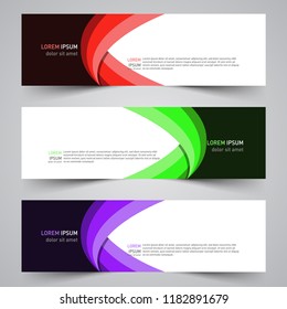 Modern vector abstract geometric design banner template