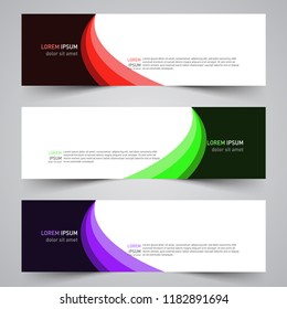 Modern vector abstract geometric design banner template