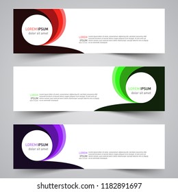 Modern vector abstract geometric design banner template