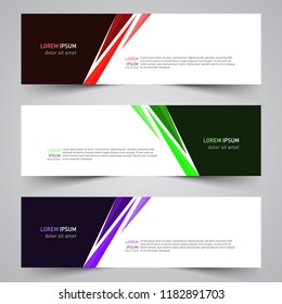 Modern vector abstract geometric design banner template