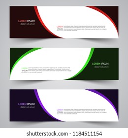 Modern vector abstract geometric design banner template