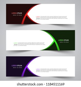 Modern vector abstract geometric design banner template