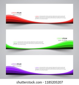Modern vector abstract geometric design banner template