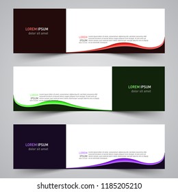 Modern vector abstract geometric design banner template