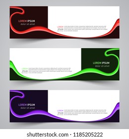 Modern vector abstract geometric design banner template