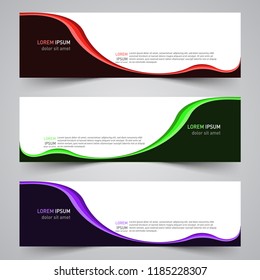 Modern vector abstract geometric design banner template