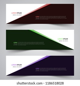 Modern vector abstract geometric design banner template