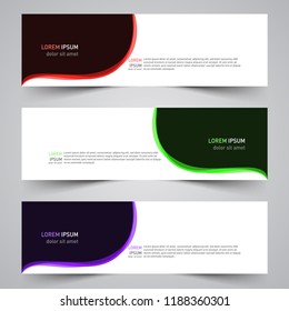Modern vector abstract geometric design banner template
