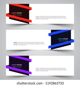 Modern vector abstract geometric design banner template for your promotion
