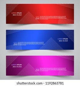 Modern vector abstract geometric design banner template for your promotion