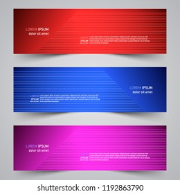 Modern vector abstract geometric design banner template for your promotion