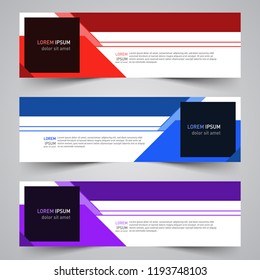 Modern vector abstract geometric design banner template for your promotion