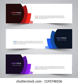 Modern vector abstract geometric design banner template for your promotion