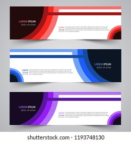 Modern vector abstract geometric design banner template for your promotion