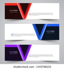 Modern vector abstract geometric design banner template for your promotion