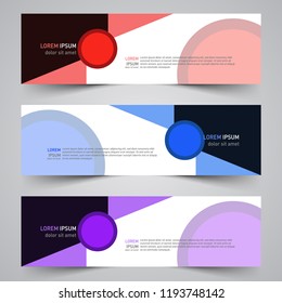 Modern vector abstract geometric design banner template for your promotion