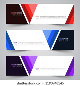 Modern vector abstract geometric design banner template for your promotion