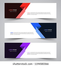 Modern vector abstract geometric design banner template for your promotion