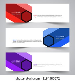 Modern vector abstract geometric design banner template for your promotion