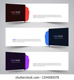 Modern vector abstract geometric design banner template for your promotion