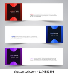 Modern vector abstract geometric design banner template for your promotion