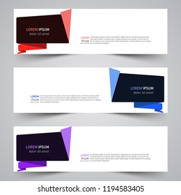 Modern vector abstract geometric design banner template for your promotion