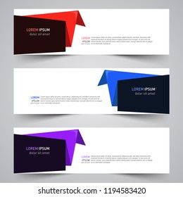 Modern vector abstract geometric design banner template for your promotion