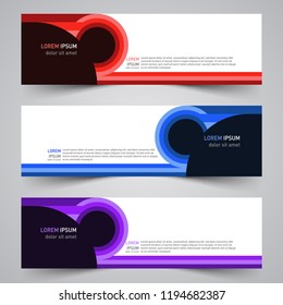 Modern vector abstract geometric design banner template for your promotion