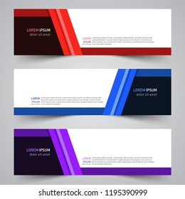 Modern vector abstract geometric design banner template for your promotion