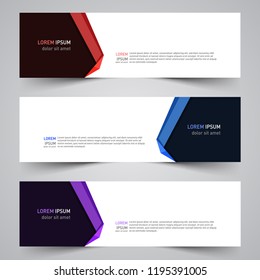 Modern vector abstract geometric design banner template for your promotion