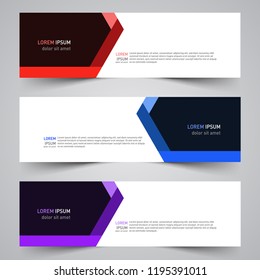 Modern vector abstract geometric design banner template for your promotion