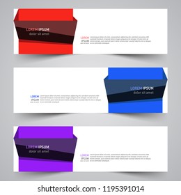 Modern vector abstract geometric design banner template for your promotion
