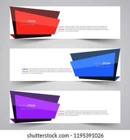 Modern vector abstract geometric design banner template for your promotion