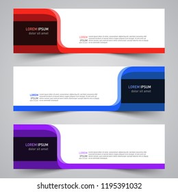 Modern vector abstract geometric design banner template for your promotion