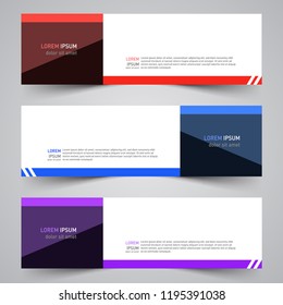 Modern vector abstract geometric design banner template for your promotion