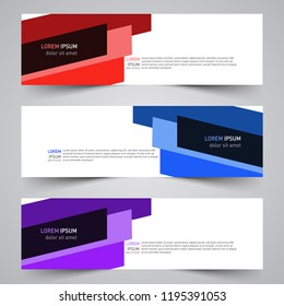 Modern vector abstract geometric design banner template for your promotion