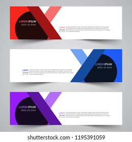 Modern vector abstract geometric design banner template for your promotion