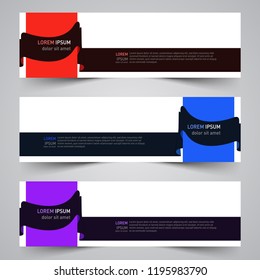 Modern vector abstract geometric design banner template for your promotion