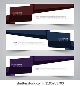 Modern vector abstract geometric design banner template for your promotion