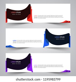Modern vector abstract geometric design banner template for your promotion