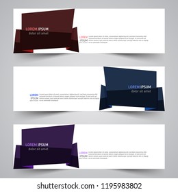 Modern vector abstract geometric design banner template for your promotion