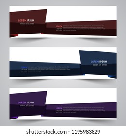 Modern vector abstract geometric design banner template for your promotion