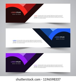 Modern vector abstract geometric design banner template for your promotion