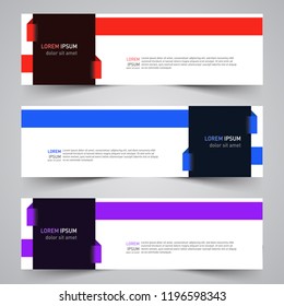 Modern vector abstract geometric design banner template for your promotion