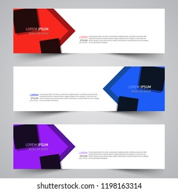 Modern vector abstract geometric design banner template for your promotion