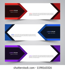 Modern vector abstract geometric design banner template for your promotion