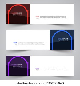 Modern vector abstract geometric design banner template for your promotion