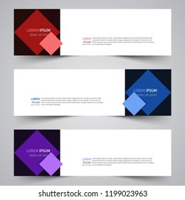 Modern vector abstract geometric design banner template for your promotion