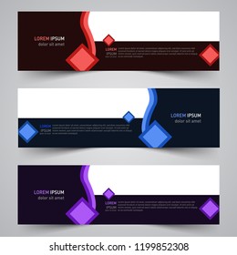 Modern vector abstract geometric design banner template for your promotion